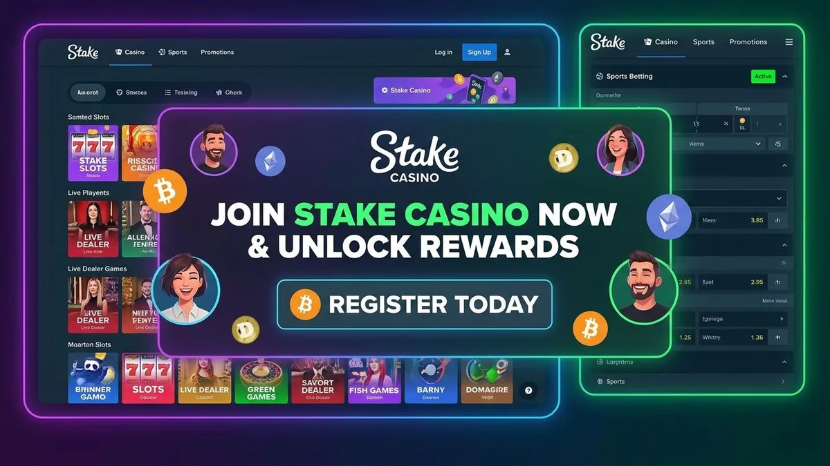 Înregistrare cu bonus la Stake Casino